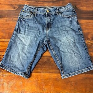 Mountain Ridge Men's Bermuda Denim Shorts Blue Size 30‎ Casual Relaxed Fit